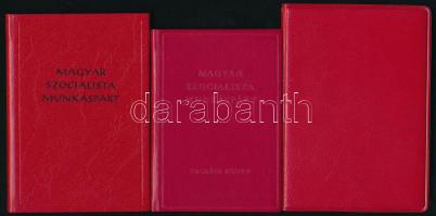 1958-1989 5 darab MSZMP igazolvány bizonyítvány egy személy részére