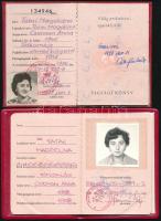 1958-1989 5 darab MSZMP igazolvány bizonyítvány egy személy részére