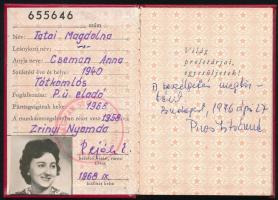 1958-1989 5 darab MSZMP igazolvány bizonyítvány egy személy részére