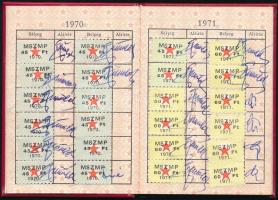 1958-1989 5 darab MSZMP igazolvány bizonyítvány egy személy részére