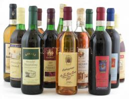 12 vintage darabos magyar borgyűjtemény Mátraaljai és balatoni borokból ,fehérek, vörösek, vegyesen. Mind bontatlan, szakszerűen, pincében tárolt