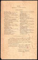 1928 Magyar Hiszekegy hivatalos irredenta plakát Udvary (Udvary Géza?)jelzéssel. Globus-ny. Hátoldal...