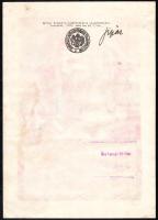 1928 Magyar Hiszekegy hivatalos irredenta plakát Udvary (Udvary Géza?)jelzéssel. Globus-ny. Hátoldal...