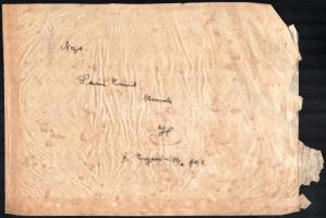 1928 Magyar Hiszekegy hivatalos irredenta plakát Udvary (Udvary Géza?)jelzéssel. Globus-ny. Hátoldal...