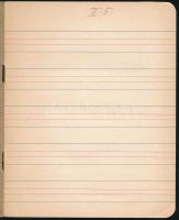 cca 1910 Magyar Írófüzet. Szecessziós