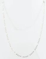 Ezüst(Ag) figaro nyaklánc, jelzett, h: 54 cm, nettó: 6,5 g