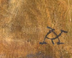 Olvashatatlan jelzéssel: Jézus. Olaj, vászon. 41x31 cm