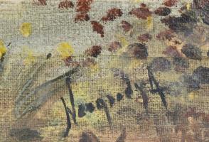 Neogrády A jelzéssel: Táj. Olaj, vászon, sérült. 40x60 cm