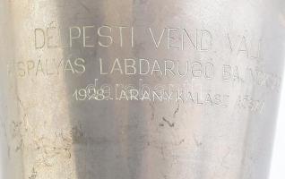 Délpesti Vend. Váll. (Vendéglátó Vállalat) kispályás labdarúgó bajnokság 1978 (ősz) kupa, alpakka, m...