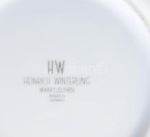 Heinrich Winterling Bavaria német porcelán csésze és alj. Matricás, jelzett, hibátlan, d: 8,5 - 15 c...