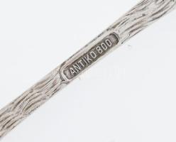 Ezüst(Ag) rózsás nyelű desszertes villa, 4 db, jelzett, h: 14 cm, nettó: 67,7 g