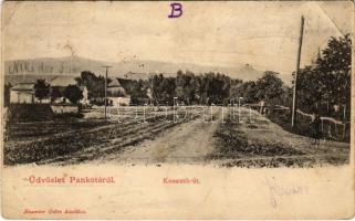 1906 Pankota, Pancota; Kossuth út. Beamter Ödön kiadása / street (EB)