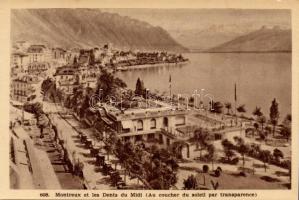 Montreux et les Dents du Midi hold to light