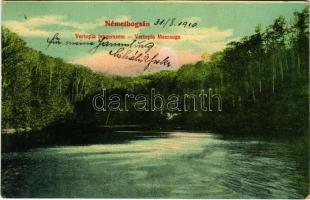 1910 Boksánbánya, Németbogsán, Deutsch-Bogsan, Bocsa Montana; Vertopia tengerszem. Rosner Adolf kiadása / lake