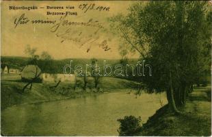 1910 Boksánbánya, Németbogsán, Deutsch-Bogsan, Bocsa Montana; Berzova vize. W.L. 1136. / Fluss / Barzava (fl)