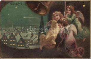 Angels hold to light litho