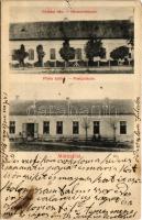 Móricföld, Móriczföld, Maureni; Urasági ház, posta épület / villa, post office / Herschaftshaus, Postgebäude (EB)