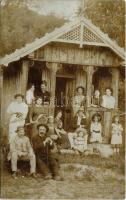 1910 Vaskoh, Vaskóh, Coh, Vascau; családi kirándulás teniszező hölgyekkel / family hike with tennis ladies, sport. photo (EK)