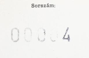 Magyar Vöröskereszt minikönyv, számozott