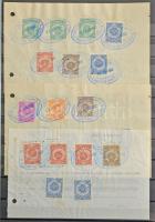 Peru 42 teljes okmány sok okmánybélyeggel + 640 db okmánybélyeg kivágásokon, újszerű állapotú 16 fek...