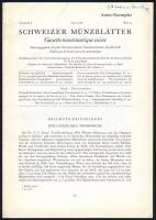 6 különböző német nyelvű numizmatikai értesítő "Numisma tisches Nachrichten blatt 1973/6, 1975/...
