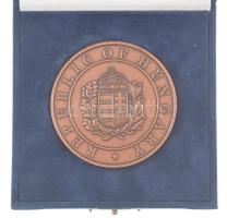 DN "Hungarian Republic / Ministry of Children, Youth and Sports" bronz emlékérem dísztokba...