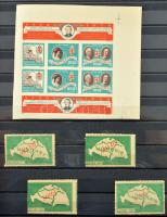 246 db régi levélzáró rengeteg magyarral 16 fekete lapos luxus berakóban