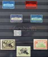 246 db régi levélzáró rengeteg magyarral 16 fekete lapos luxus berakóban