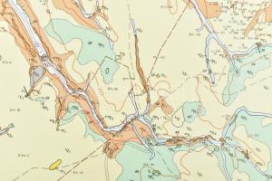 1976 Padragkút földtani és észlelési térképe, 1:20 000, 2 db