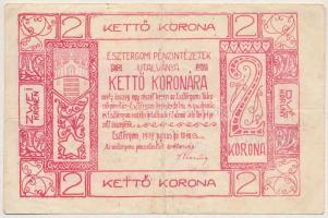 Esztergom 1919. június 10. 2K Esztergomi Pénzintézetek Utalványa T:III Adamo EST1.1
