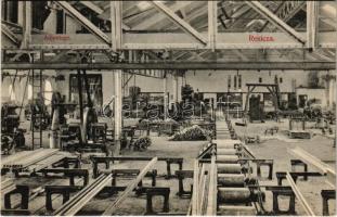 Resicabánya, Resita; vasgyár belső, adjustage. Kiadja Neff Antal / iron works interior, factory