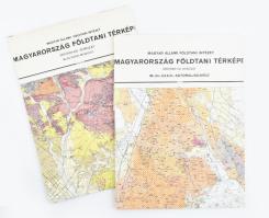 1963-1964 Miskolc-Sátoraljaújhely földtani térképe, 1:200 000, 2 db