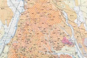 1963-1964 Miskolc-Sátoraljaújhely földtani térképe, 1:200 000, 2 db
