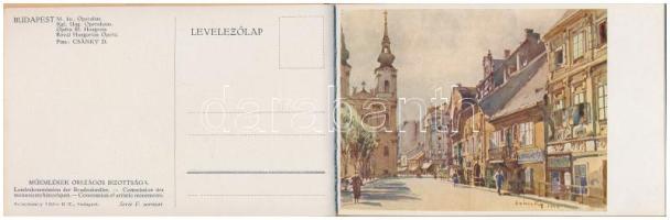 A régi Budapest V. sorozat. Csánky D. akvarell képeivel. Kiadja a Műemlékek Országos Bizottsága, Hor...