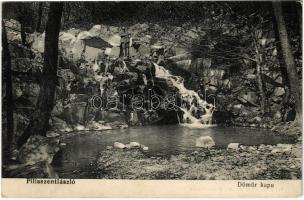 1913 Pilisszentlászló, Dömör-kapu, vízesés. Kohn Dávid kiadása (EK)