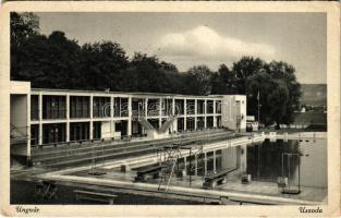 1943 Ungvár, Uzshorod, Uzhhorod, Uzhorod; Uszoda / swimming pool (EK)