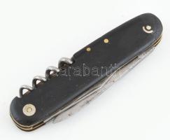 Fekete antik berndorf zsebkés Krayer Lakk Festék reklám felirattal 9 cm Jó állapotban