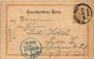 1899 (Vorläufer) Kézzel rajzolt osztrák-magyar katonai művészlap / Austro-Hungarian K.u.K. military,...