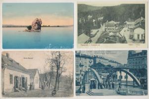 30 db főleg RÉGI történelmi magyar város képeslap vegyes minőségben / 30 mostly pre-1945 historical Hungarian town-view postcards in mixed quality