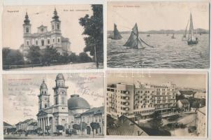30 db főleg RÉGI történelmi magyar város képeslap vegyes minőségben / 30 mostly pre-1945 historical ...
