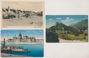 30 db főleg RÉGI történelmi magyar város képeslap vegyes minőségben / 30 mostly pre-1945 historical ...