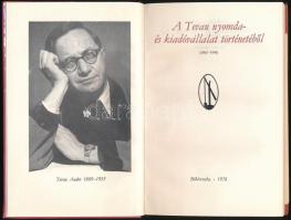 Elek László-Papp János-Petőcz Károly-Szabó Fernec: A Tevan nyomda- és kiadóvállalat történetéből. (1...