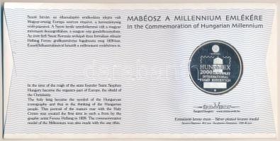 Magyarország 2000. MABÉOSZ sorszámozott érmés boríték "Az Államalapítás ezeréves emlékére - Sze...