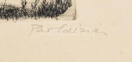 Boldizsár István (1897-1984): Vizes-fás. Rézkarc, papír, jelzett, számozott (87/100). 29,5x39,5 cm