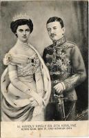 1917 IV. Károly király és Zita királyné / König Karl der IV und Königin Zita / Charles I of Austria and Queen Zita + Soroksári-úti-hadikórház katonai ápolás portómentes (EK)