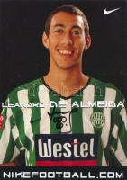 Leandro de Almeida FTC focista aláírása képeslapon