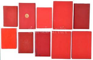 ~1970-1980. 10 darabos kitüntetés és kitüntető jelvény tétel, mindegyik tokban, közte: 3 darab felsz...