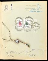 1941-1942 Postatakarékpénztár számlakönyv (kimenő és bejövő számlák)