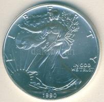 USA 1990. 1$/1oz Ag "Liberty" T:1 Tanúsítvánnyal!