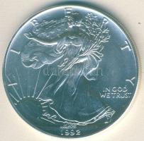USA 1992. 1$/1oz Ag "Liberty" T:1 Tanúsítvánnyal!